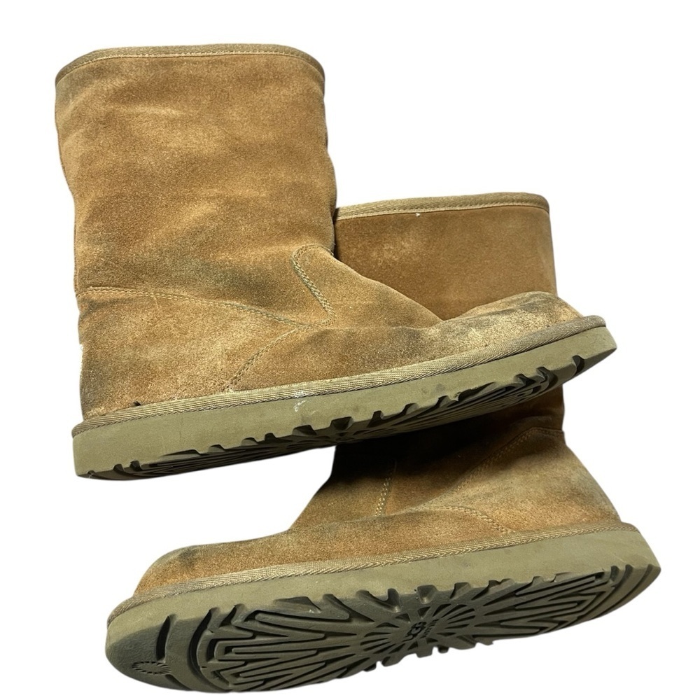 UGG Australia Tan Suede Midi Boots Shearling interior Women’s Size 5